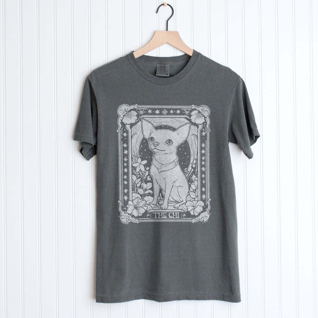 Chihuahua Art Nouveau Tarot Tee